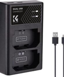 K&F CONCEPT NP-FZ100 Dual Slot Quick Charger