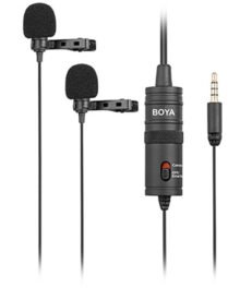 BOYA BY-M1DM Dual Omnidirectional Lavalier Microphone