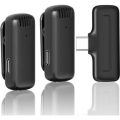 Ulanzi J12 2-Person Wireless Microphone System with USB-C Connector for Mobile Devices