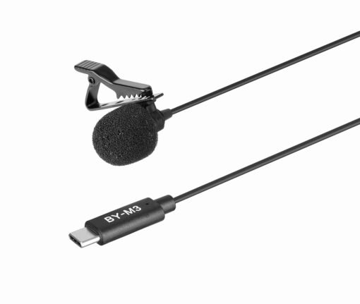 Boya by-M3 Digital USB Lavalier Microphone for Type C Android Smartphone Podcast Vlog Interview Audio Video Record Mic V-Logging