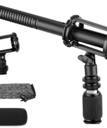 BOYA XLR Microphone BY-BM6060 Super-Cardioid Shotgun Condenser Microphone with 24 48V Phantom Power for Camera Film Interview ENG/EFP Outdoor Recording