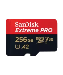 Sandisk Extreme PRO 256GB 200mbps MicroSDXC UHS-I Memory Card With Adapter (SDSQXCD-256G-GN6MA)