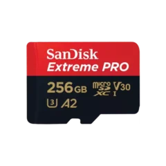 Sandisk Extreme PRO 256GB 200mbps MicroSDXC UHS-I Memory Card With Adapter (SDSQXCD-256G-GN6MA)