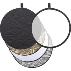 GODOX 43” 110cm 5-in-1 Collapsible Round Portable Disc Light Reflector with Bag for Studio and Photography - Gold, Silver, Black, White, Translucent