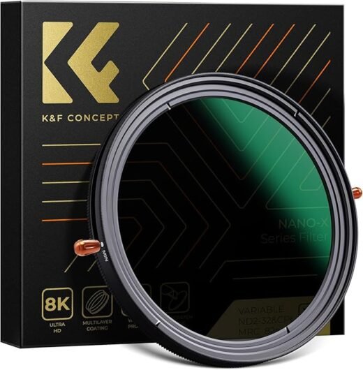 K&F Concept 67mm Variable Fader ND2-ND32 ND Filter and CPL