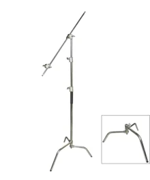 QIHE S290C Stainless Steel C-Stand with Cross Bar