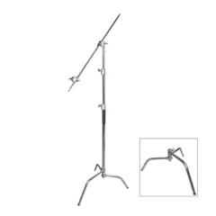 QIHE S290C Stainless Steel C-Stand with Cross Bar