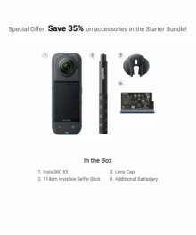 Insta360 X5 Starter Bundle 360° 8K Action Camera