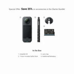Insta360 X5 Starter Bundle 360° 8K Action Camera