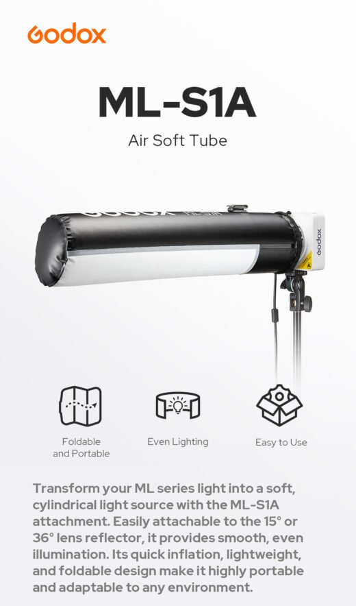 Godox ML-S1A Air Soft Tube for Godox MS-Series Compact LED Light Fixtures