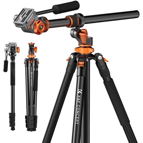K&F Concept T254A7 Video Tripod with FH-03 Fluid Head KF09.137 - Image 4
