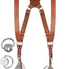 Dual Camera Strap with Double Leather Strap