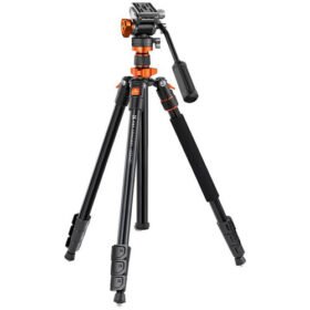 K&F Concept K234A7+FH-03 Professional Video Tripod with Fluid Head KF 09.136