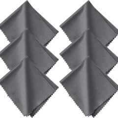 k&F Concept 10pics Pack Microfiber Cleaning Cloth（15x18cm）, Washable Reusable Lens Cleaning Cloth for Cleaning Camera Lenses, Glasses, Screens, Cameras, Eyeglasses, LCD TV Screens, Tablets