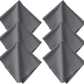 k&F Concept 10pics Pack Microfiber Cleaning Cloth（15x18cm）, Washable Reusable Lens Cleaning Cloth for Cleaning Camera Lenses, Glasses, Screens, Cameras, Eyeglasses, LCD TV Screens, Tablets