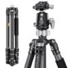 68''/1.7m Carbon Fiber Tripod Professional Camera Tripod Capacity 16KG/35.2lbs with 36mm Metal Ball Head Load X284C4+BH-36 KF 09.117