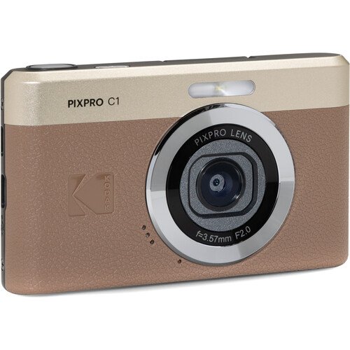Kodak PIXPRO C1 Compact Digital Camera (Brown) - Image 2