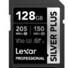 Lexar 128GB Professional Silver Plus UHS-I SDXC Memory Card 255mbs