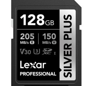 Lexar 128GB Professional Silver Plus UHS-I SDXC Memory Card 255mbs
