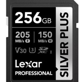 Lexar 256GB Professional (SILVER PLUS, UHS-I) SDXC Memory Card 205mbs