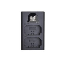 Alternative view of Captor Dual charger for FZ100 Battery