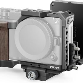 Tilta ZR Cage, Camera Cage Compatible with Nikon ZR Power Kit with ARCA Receiver and V Mount Battery Plate - Black TA-T98-C-B