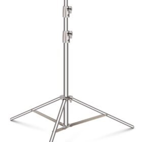 QIHE J288S Heavy Duty Photography Silver Light Stand 2point8metres