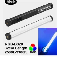 Sidande RGB B320 Led Video Light Wand RGB Full-Color 32cm USB-C input 2500-9900K
